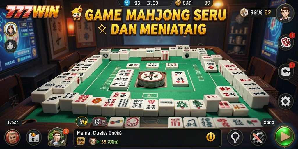 Tampilan gameplay Mahjong yang seru dan menantang.