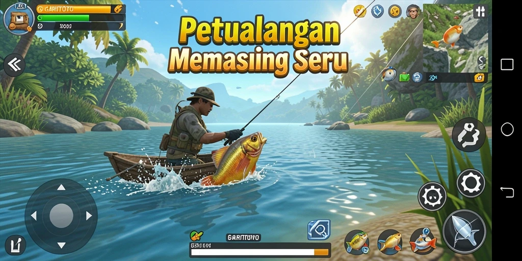 Tangkapan ikan besar dalam gameplay GARITOTO yang menantang.