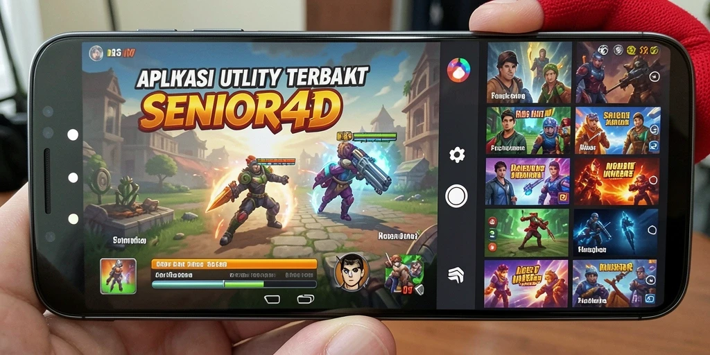 Tampilan utama SENIOR4D yang ringkas dan fungsional.