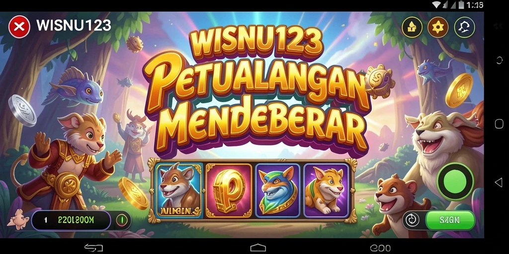Tampilan slot pada WISNU123 dengan grafis yang menawan.